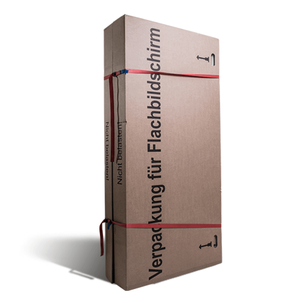 Packmittelfür den Umzug: Karton für Flachbildschirme