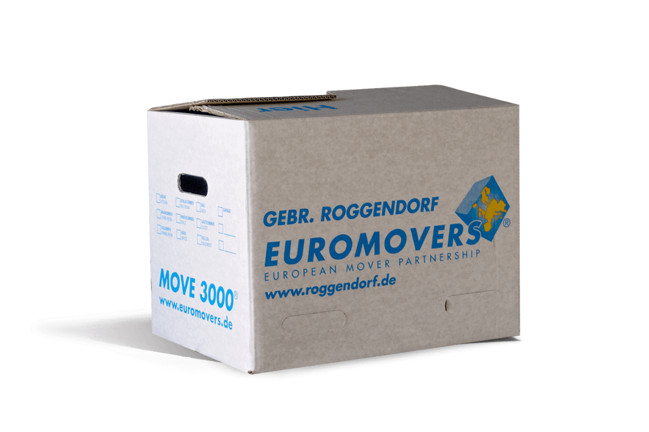 Ein Umzugskarton von Euromovers